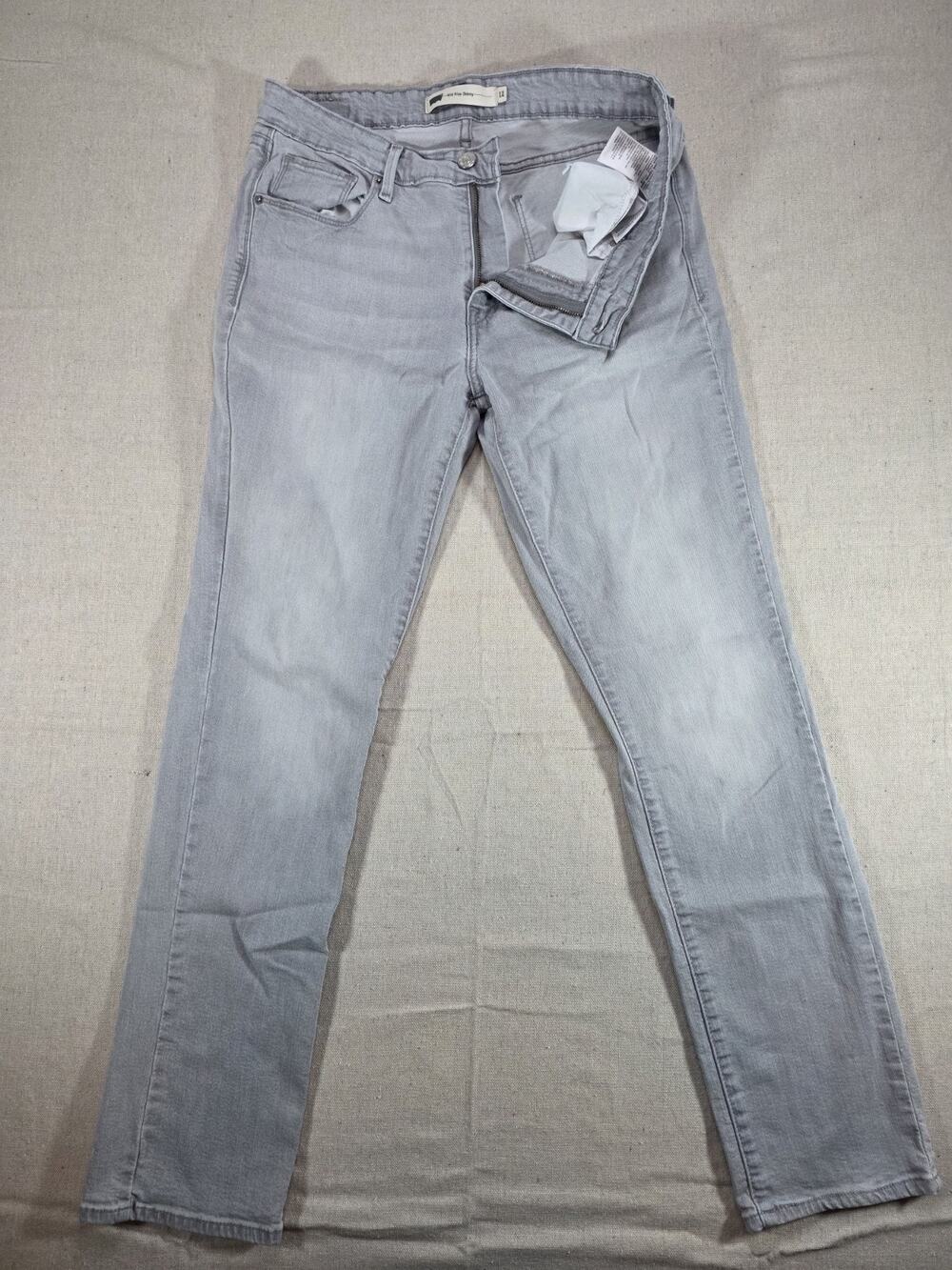 Levi’s Mid Rise Skinny Jeans Women’s Size 12 Gray Slim Fit Stretch 32x29